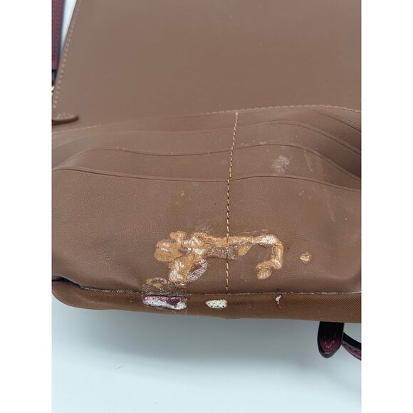 Coach C8731 Wildflower Print Signature Pvc Anna Foldover Crossbody Bag Purse - Picture 4 of 4